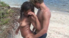 Mulata hot fucking surfer on the beach in Rio de Janeiro