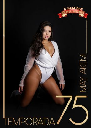 A novata May Akemi fez sucesso entre os assinantes tarados da casa