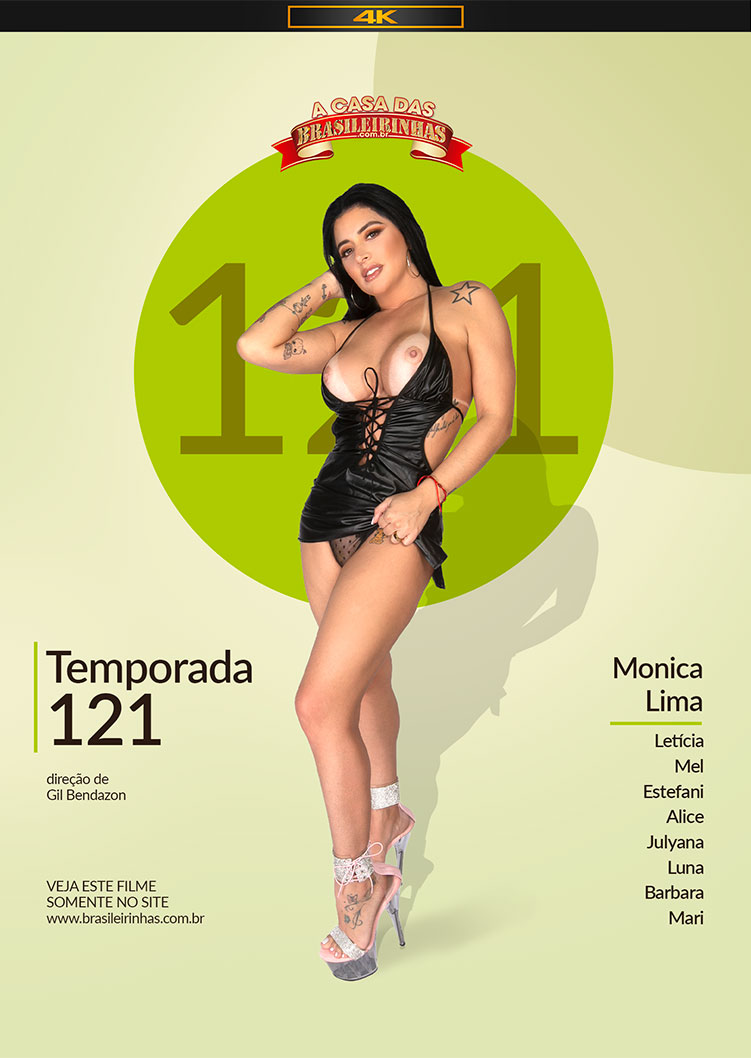 Capa frente do filme A Casa das Brasileirinhas Temporada 121 - Monica Lima